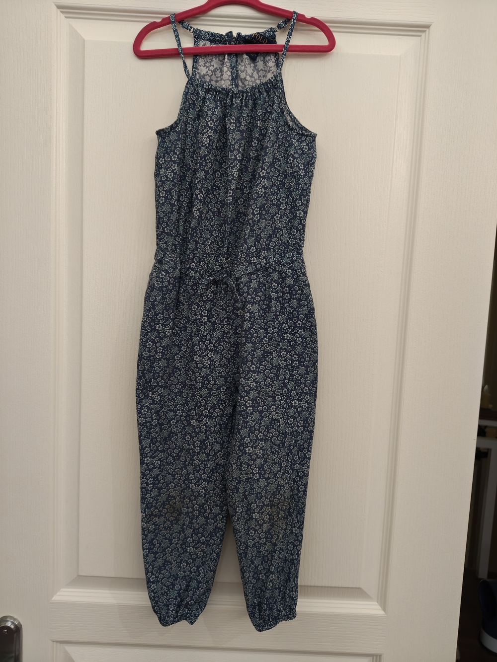 Polo by Ralph Lauren Navy Blue Floral Girls' Romper Jumpsuit